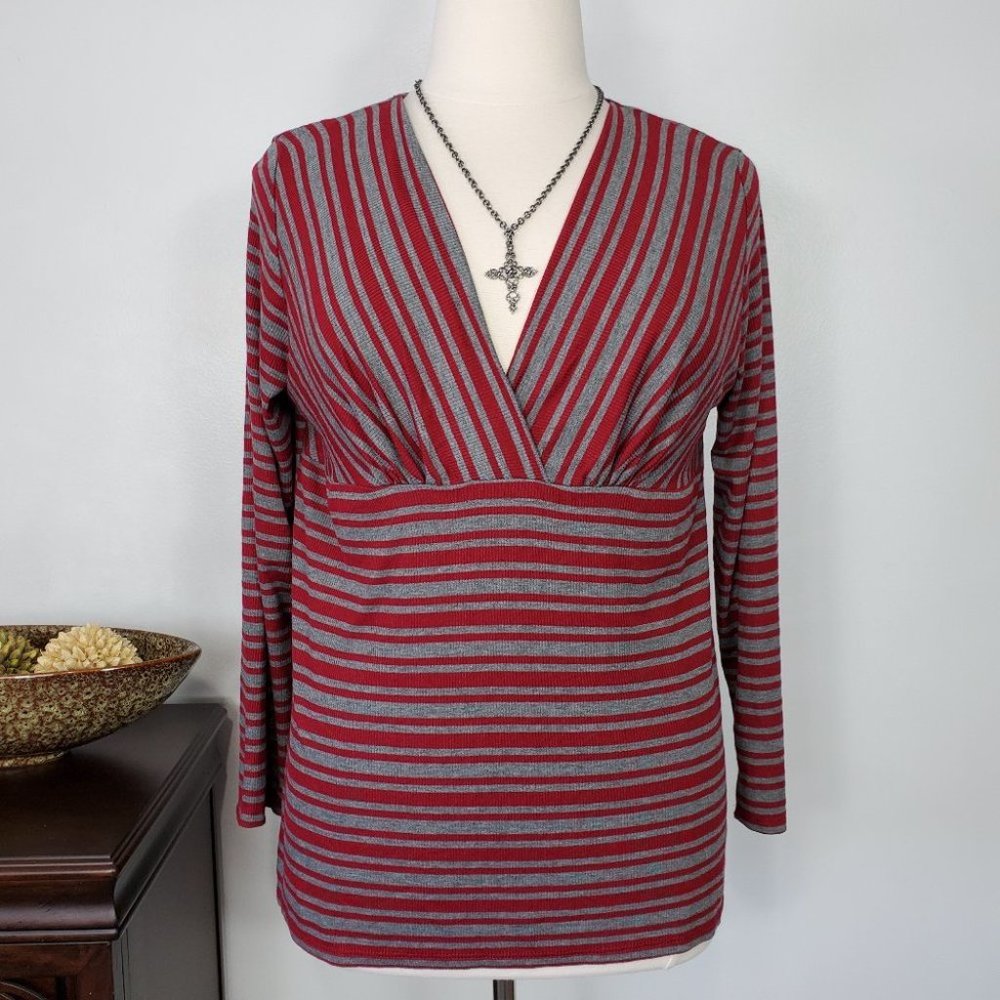 J Mode Knit Crossover V-neck Soft Top NEW NWT Size 2XL